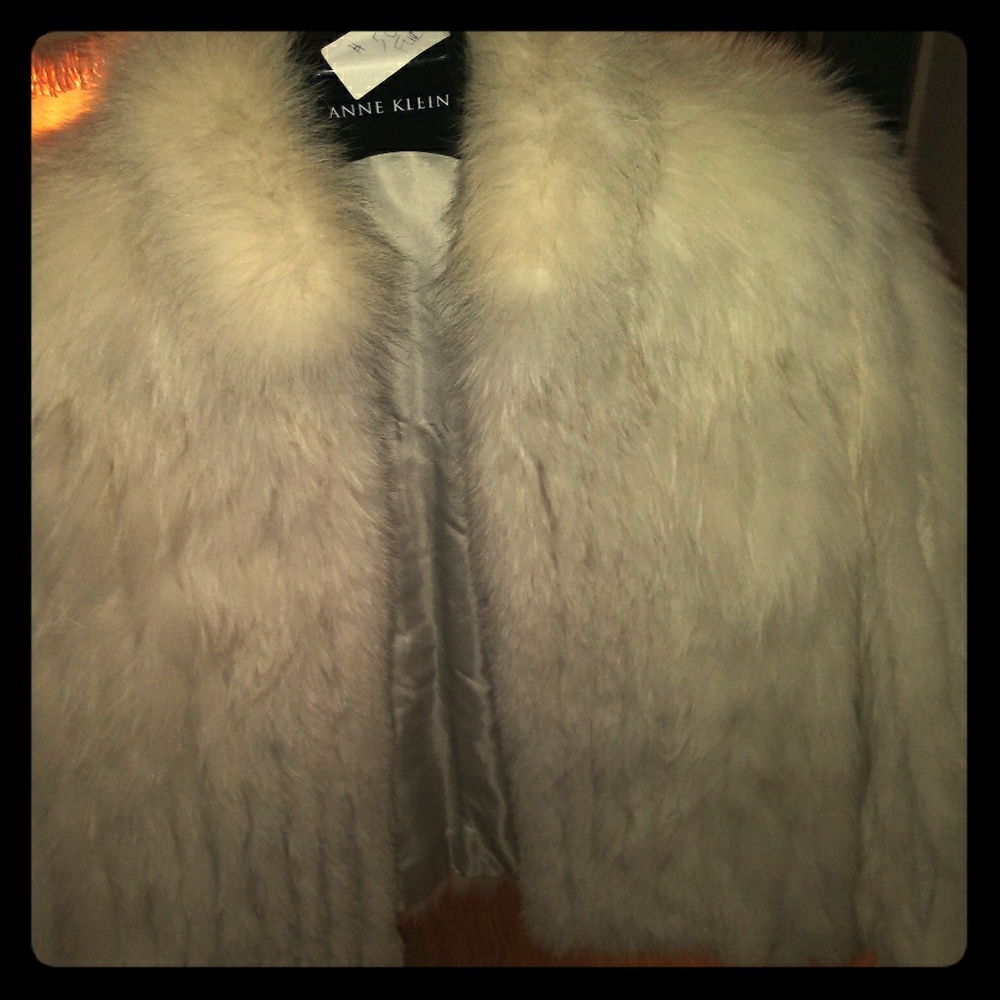 Anne Klien fox fur coat